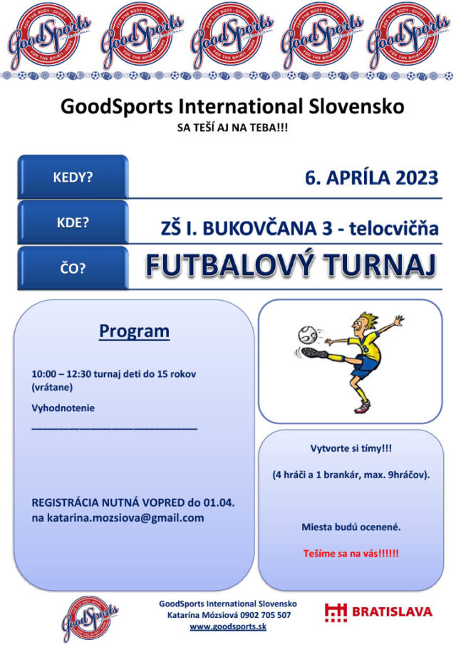 Futbalový turnaj 6.4.2023