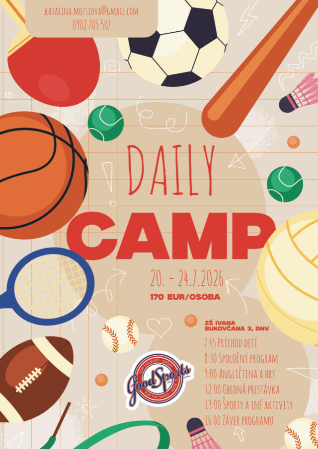 Denný tábor GoodSports DNV 2026